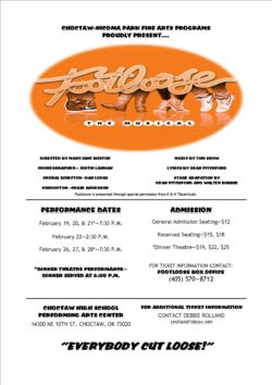 Get ready to “Cut Loose” for FOOTLOOSE, The Musical  at Choctaw High School’s Performing Arts Center!